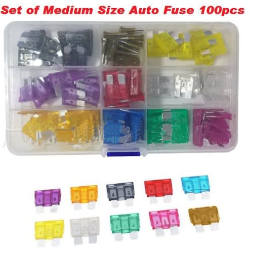 Medium-sized Car Fuse Box - 100 Pieces
