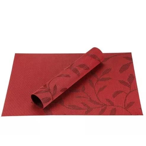 Red Dinning Table Mat x 6