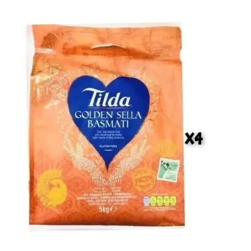 Golden Sella Basmati Rice - Pack Of 4 - 5kg