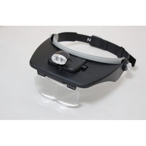 Light Head Magnifying Glass With Led Lamp
