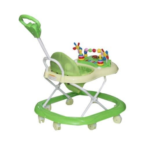 Baby Walker With Pusher Music And Toys - Lemon