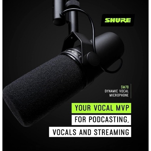 Professional Shure Sm7b Vocal Dynamic Microphone Radio Recording Broadcasting