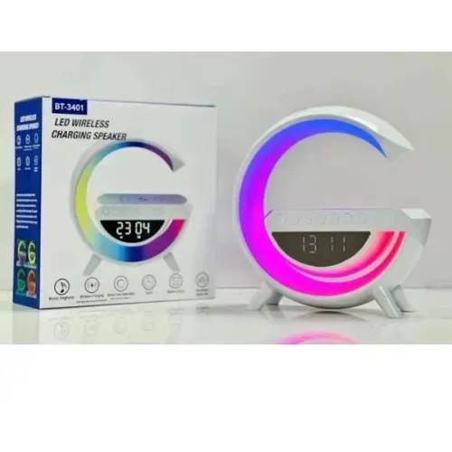 Built-in Led Display / Wireless Charging / Alarm Clock & Bluetooth Speaker - Bt-3401