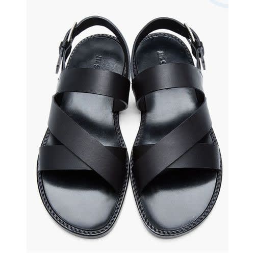 Leather Sandal - Black