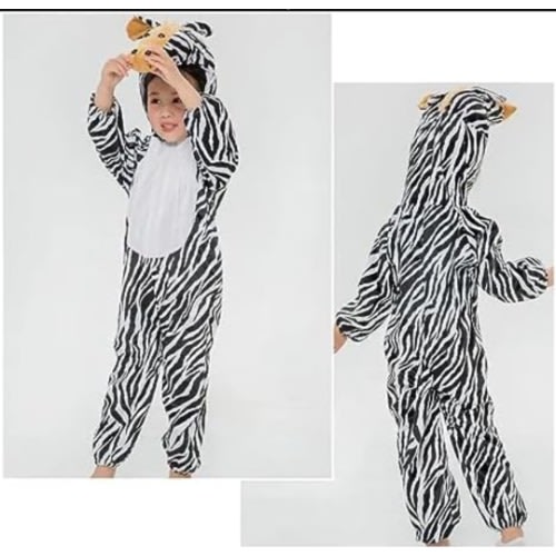 Zebra Animal Costume For Kids - Large