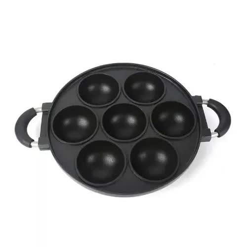 Non Stick Masa Pan/cake Muffin With Cover - 7 Holes 28cm