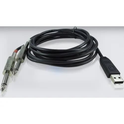 Line 2 Usb Stereo 1/4 Line In To Usb Interface Cable