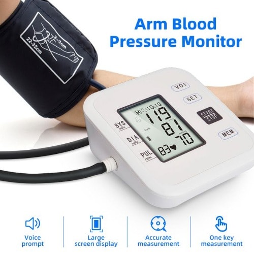 Arm Blood Pressure Monitor Meter-LCD Digital Display