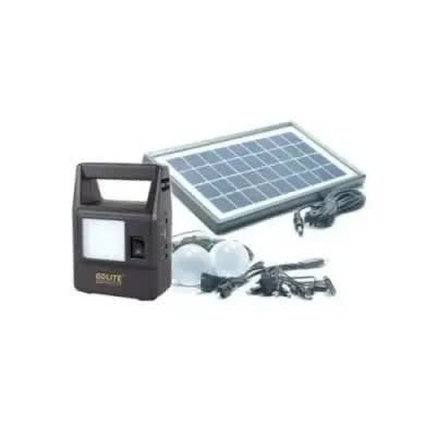 Gdlite Solar Power Led Lamp Lighting System With Usb Power Bank & Head Lamp