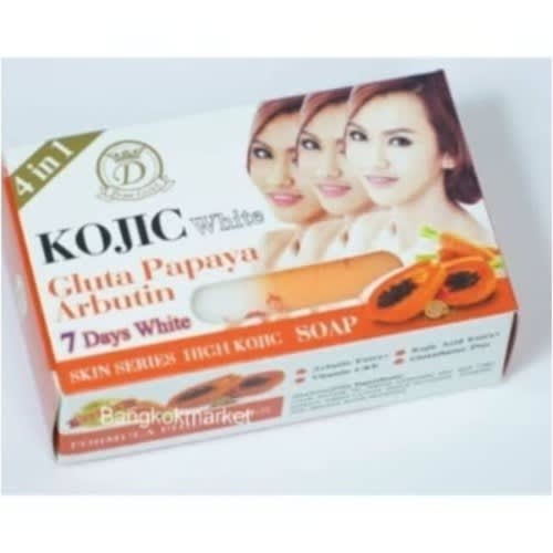 Kojic Papaya Arbutin Whiten Soap - 250g X 6 Pcs