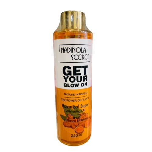 Secret Get Your Glow On Nature Inspired Botanical Super Whitening Oil With Turmeric 220ml