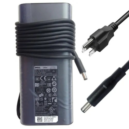 Dell Small Mouth Charger 130W With Power Cord