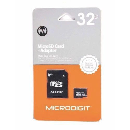 Microdigit 32gb Memory Card And Adapter