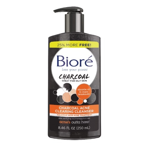 Charcoal Acne Cleanser - Salicylic Acid Treatment - 250ml  - Bigger Size