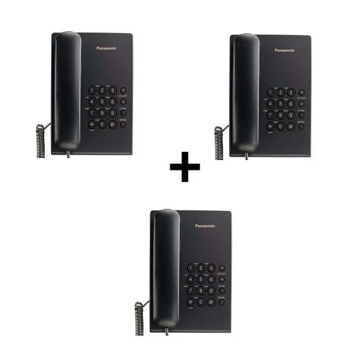 Desk Intercom Non Display Corded Phone- 3 Pieces