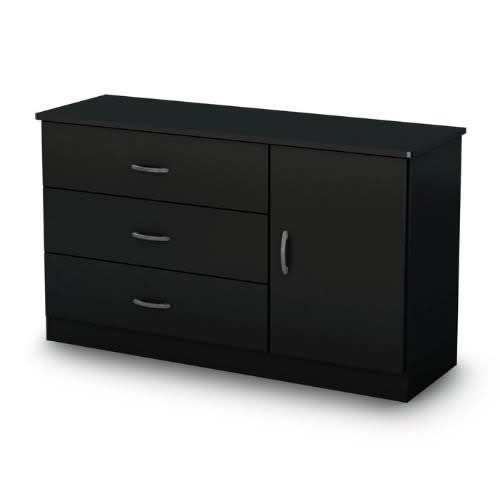 Sadia 3 Drawer Combo Dresser - Black
