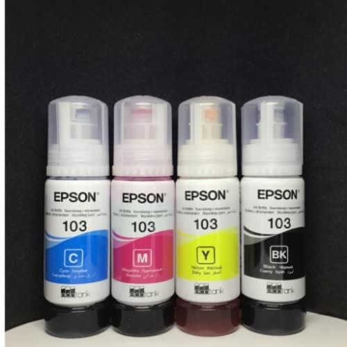 Epson 103 Black/cyan/yellow & Magenta Ink - 4 Sets And Extra One Black