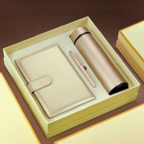 3 In 1 Corporate Gift Set - Gold