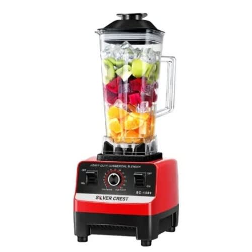 Silvercrest Commercial Blender With 2 Cups -2L -6000W