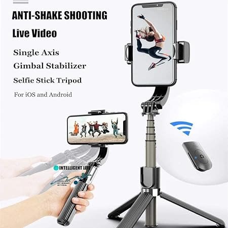 L08 Anti-shake Tripod Gimbal Stabilizer Selfie Stick