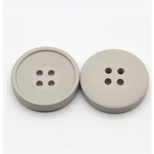 Big Size Round Button- 10Pcs - Nude
