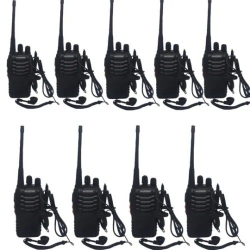 Walkie Talkie 2way Radio With Earpiece - 9 Pieces