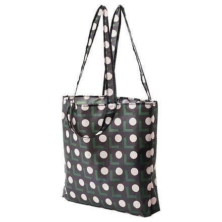 Skynke Carrier Bag - Dot Patterned - Black & Beige