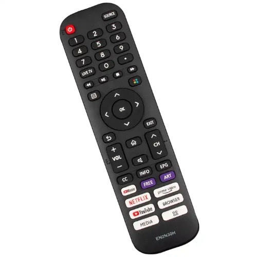 Remote Control For Hisense  With Netflix, Prime Video,youtube, Music Buttons