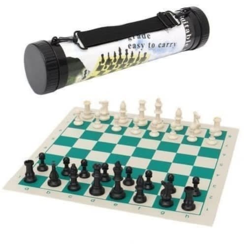 Chess Cup With Mat And Player.