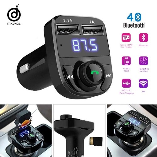 Car X8 Bluetooth Mp3 & Fm Transmitter