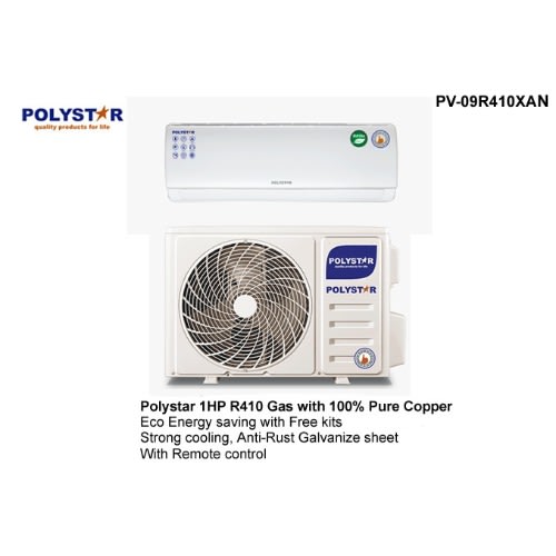1hp Split Cooling Air Conditioner With 2m Pure Copper Pipe With Remote Control