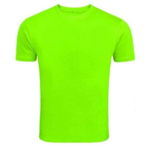 Plain Lime Green Round Neck Shirt