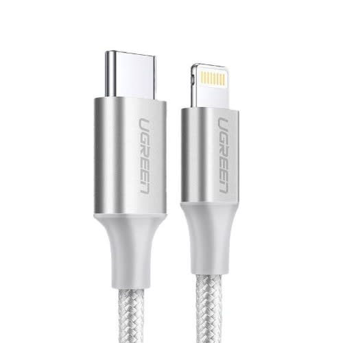 USB-c To Lightning Cable Aluminum Shell Braided - 1m - Silver