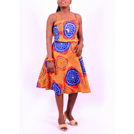 Women's  Ankara Print Dress