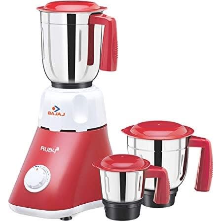 Ruby 500w Grinder With 3 Jar - Red