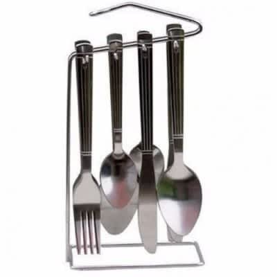 Stainless Table Spoons - Knives And Forks - 24pcs Dining Cutlery Set