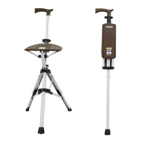 Portable Folding Trekking Hiking Pole With Seat