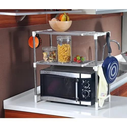 Adjustable Microwave Oven Shelf Rack And Stand