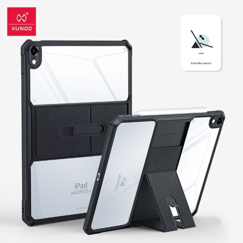 Shockproof Clear Case With Leather Magnetic Stand For iPad 10.9 2022