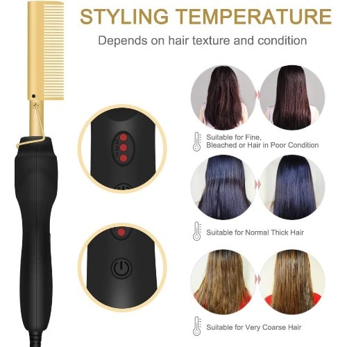 Styling Hair Straightener & Hot Comb - 42W