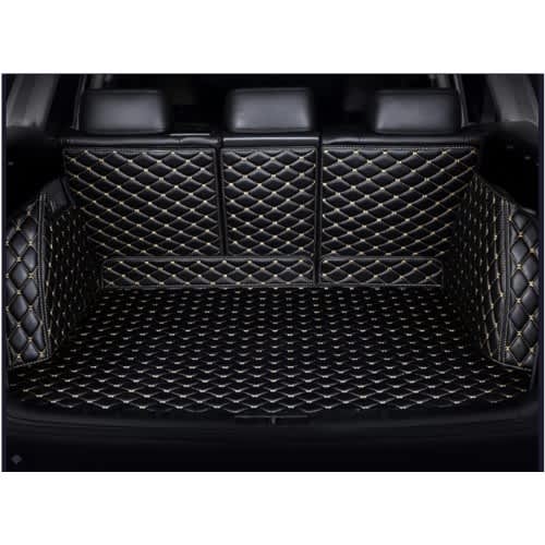Black And Gold Leather Boot Mat Cover For Lexus Rx330 Rx350