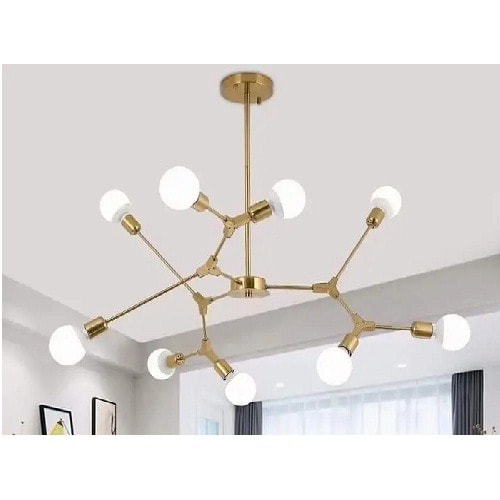 Gold Ceiling Chandelier Light