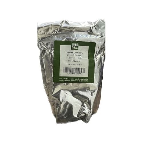 Cayenne Pepper - 30,000 Hu - Grounded & Organic - 1lbs/454g