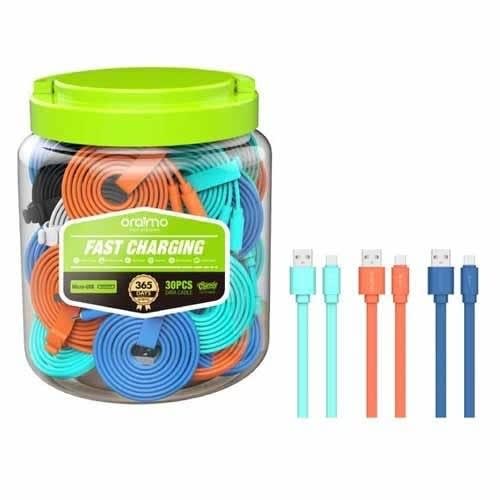 Candy Iphone Lightning Fast Charging Flat Cable - 30 Piece
