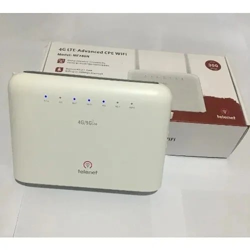 Telenet 4g/5g Lte 300 Mbps Universal Router With 5hours Inbuilt Battery - 2 Antennas & 4la