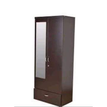 4ft Wardrobe With Mirror - Brown