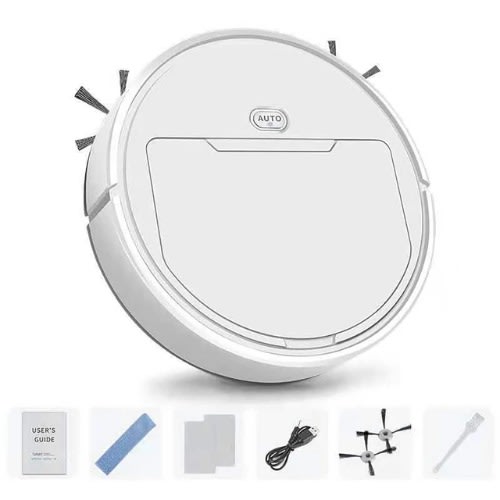 3-in-1 Automatic Robotic Vacuum Cleaner And Sweeper - White