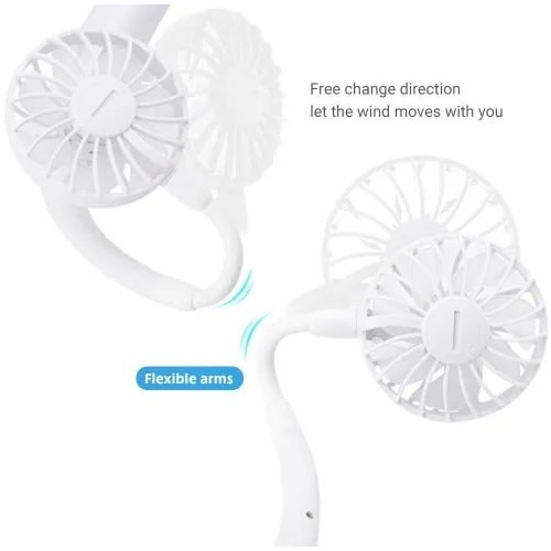 Mini Usb Neck Fan-white