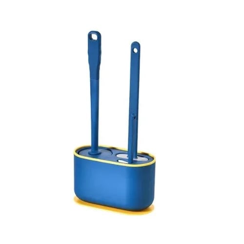 Toilet Brush - 3 In 1 - Blue