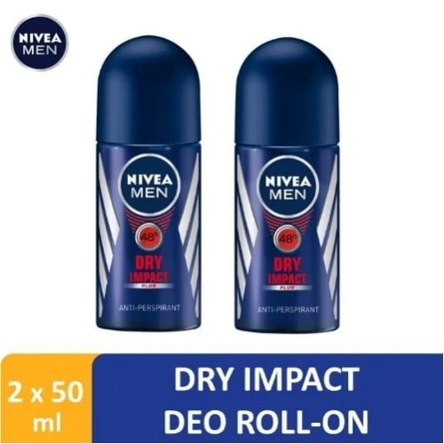 Dry Impact Roll-on For Men - 48h - 50ml X 2pieces